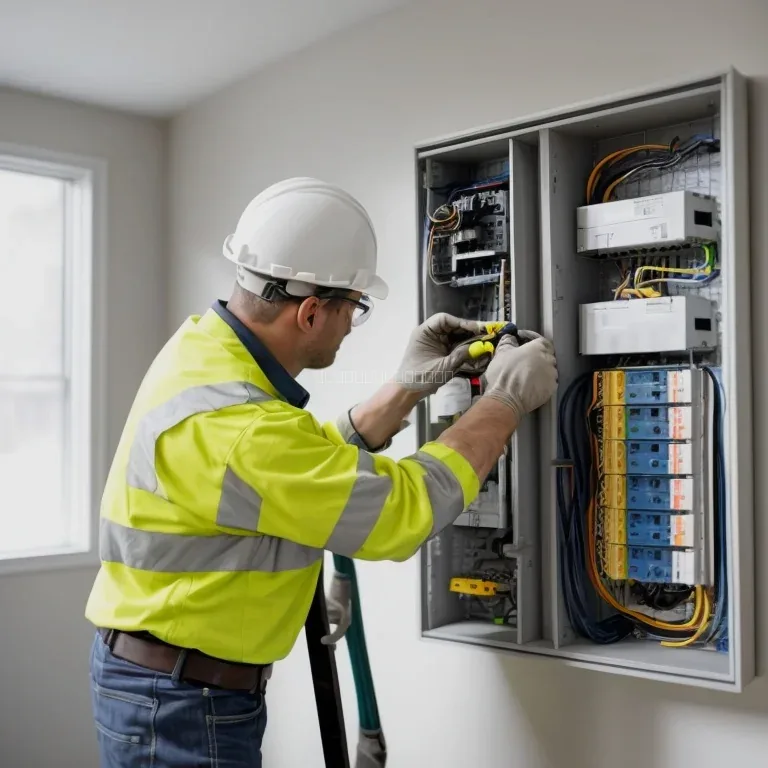 Equipo técnico de VoltHubRed instalando tablero eléctrico